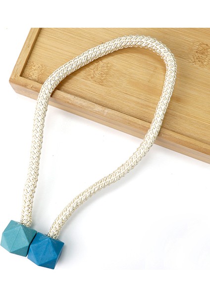 Rubik Küpü Manyetik Çift Paketli Basit Perde Tokası Kravat Ipi Aksesuarları Perde Kravat Bandı Dekorasyonu (Yurt Dışından)