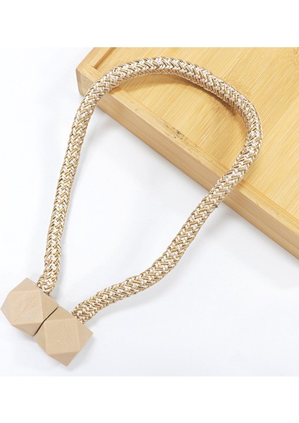 Rubik Küpü Manyetik Çift Paketli Basit Perde Tokası Kravat Ipi Aksesuarları Perde Kravat Bandı Dekorasyonu (Yurt Dışından)