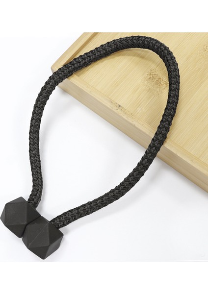 Rubik Küpü Manyetik Çift Paketli Basit Perde Tokası Kravat Ipi Aksesuarları Perde Kravat Bandı Dekorasyonu (Yurt Dışından)