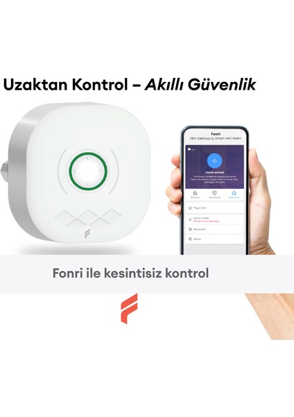 Akıllı Pratik Alarm Seti; Akıllı Alarm, 5 Adet Akıllı Kapı Pencere Sensörü, Kumanda, Yüksek Sesli fiyatları