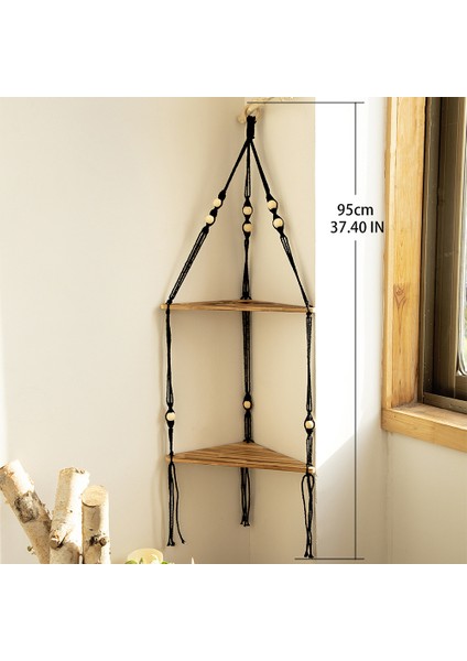 El Yapımı Dokuma Çift Katmanlı Üçgen Tahta Süs Duvar Dekorasyonu Ev El Sanatları Dekorasyon (Yurt Dışından) fiyatları