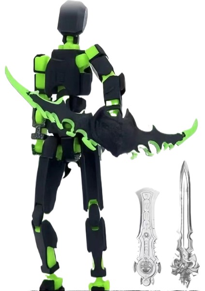 Illidan Altı Kanatlı Melek Yargı Meleği Çok Li Hareketli Şanslı 13 Figürlü Süs (Yurt Dışından)