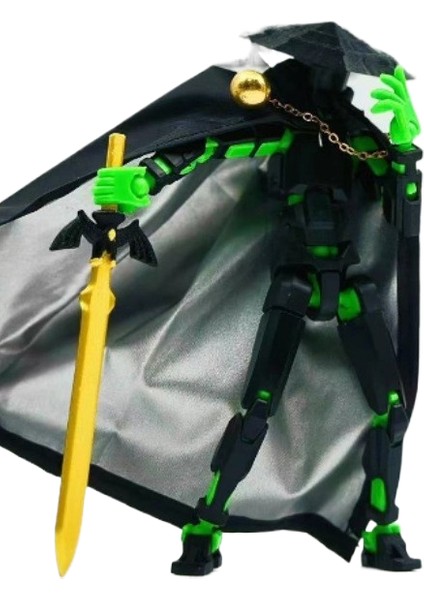 Illidan Altı Kanatlı Melek Yargı Meleği Çok Li Hareketli Şanslı 13 Figürlü Süs (Yurt Dışından)