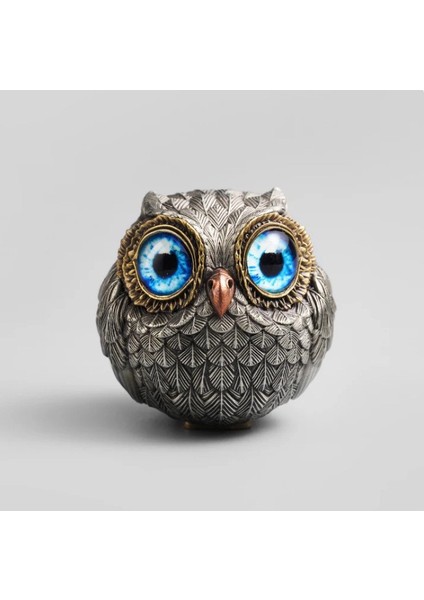 Baykuş Reçine El Sanatları Ev Veranda Bahçe Dekorasyonu Sevimli El Yapımı Masaüstü Küçük Süs (Yurt Dışından)