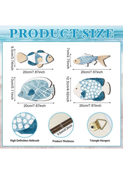 Iskandinav Banyo Duvar Dekor Seti Kıyı Deniz Dekoratif Asma Deniz Balığı Duvar Asma (Yurt Dışından) fiyatları