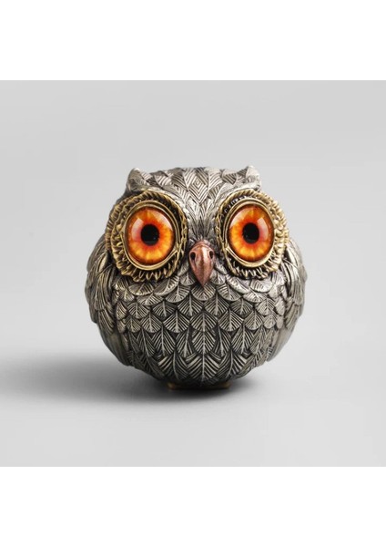 Baykuş Reçine El Sanatları Ev Veranda Bahçe Dekorasyonu Sevimli El Yapımı Masaüstü Küçük Süs (Yurt Dışından)