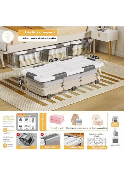 Storage Magic Yatak Altı Düzenleyici Toz Sızdırmaz Saklama Kutuları (Yurt Dışından)