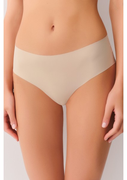 Invisible Lazer Kesim Midi Slip Külot