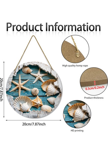 Akdeniz Tarzı Duvar Asılı Deniz Teması Denizyıldızı Kabukları Duvar Asılı Duvar Süsleri Ahşap Panel Sprey Boyama Dekorasyon (Yurt Dışından) fiyatları