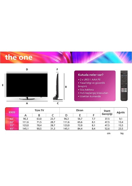 4K Ultra HD 65" 165 Smart LED TV - 65PUS8609-Siyah indirimleri