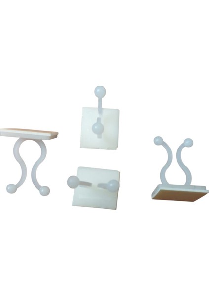 50 Adet Yapışkanlı Bitki Tırmanma Klipsi (Beyaz) fiyatları