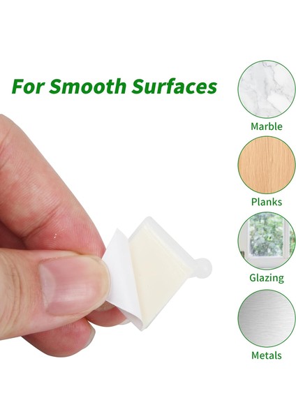 50 Adet Yapışkanlı Bitki Tırmanma Klipsi (Beyaz) fırsatları