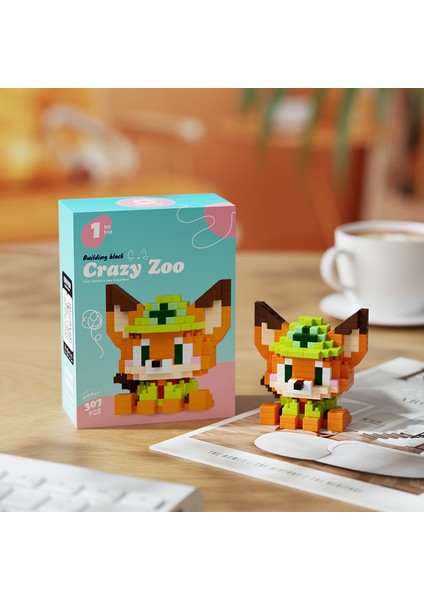 Microparticle Meow Woof Daikichi Heykelcik Yapı Taşları (Yurt Dışından)