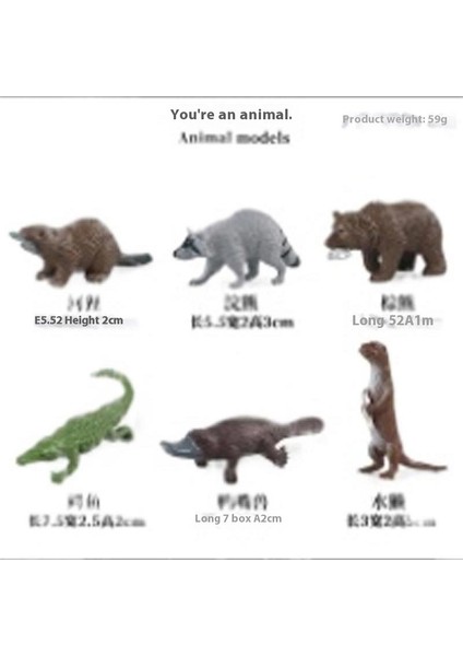 Dinozor Oyuncakları Deniz Hayvanları Mini Vahşi Hayvanlar (Yurt Dışından)