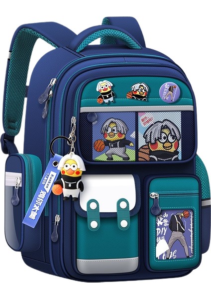 Büyük Kapasiteli Lamine Oxford Kumaş Öğrenci Okul Çantası (Yurt Dışından)