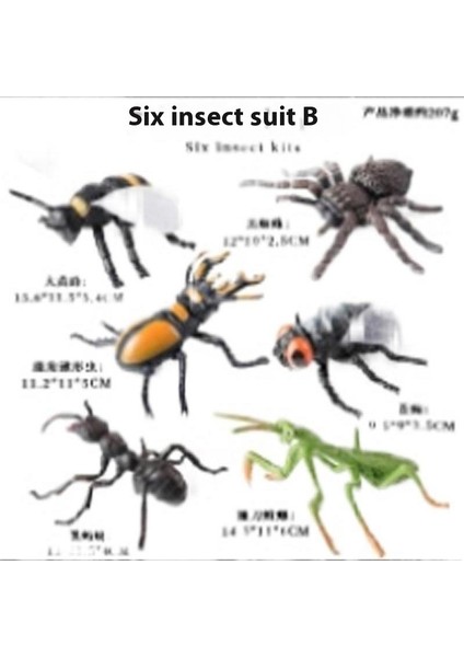 Böcek Hayvan Maket Oyuncakları Yağmur Ormanı Zehirli Örümcek (Yurt Dışından)