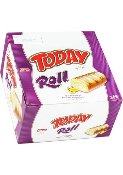 Today Swiss Roll Muz Kremalı Kek 35 gr 24 Adet (1 Kutu) modelleri