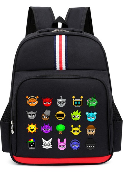 Karikatür Çocuk Omuz Çantası Küçük Öğrencilerle Erkek ve Kadınların Kampüs Trendi Büyük Kapasiteli Okul Çantası (Yurt Dışından)