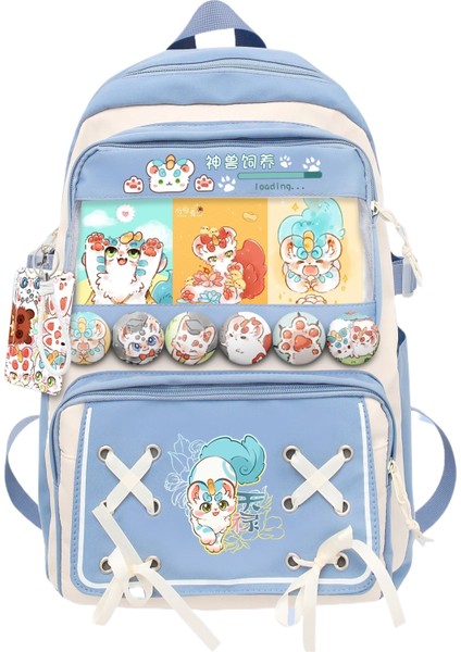 Karikatür Büyük Kapasiteli Okul Çantası (Yurt Dışından)