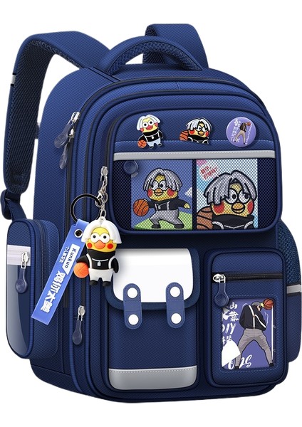 Büyük Kapasiteli Lamine Oxford Kumaş Öğrenci Okul Çantası (Yurt Dışından)