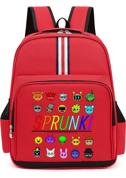 Karikatür Çocuk Omuz Çantası Küçük Öğrencilerle Erkek ve Kadınların Kampüs Trendi Büyük Kapasiteli Okul Çantası (Yurt Dışından)