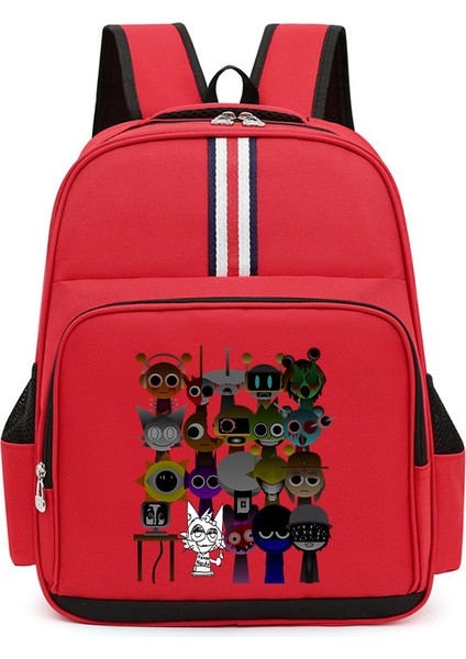 Karikatür Çocuk Omuz Çantası Küçük Öğrencilerle Erkek ve Kadınların Kampüs Trendi Büyük Kapasiteli Okul Çantası (Yurt Dışından)