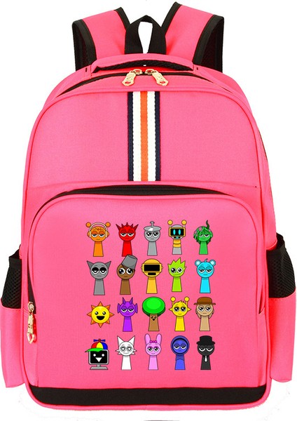 Karikatür Çocuk Omuz Çantası Küçük Öğrencilerle Erkek ve Kadınların Kampüs Trendi Büyük Kapasiteli Okul Çantası (Yurt Dışından)