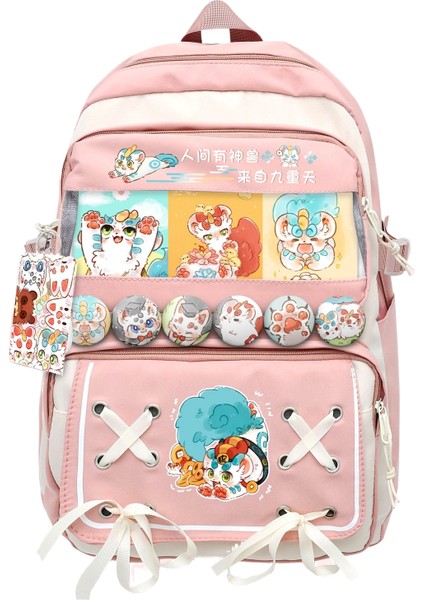 Karikatür Büyük Kapasiteli Okul Çantası (Yurt Dışından)