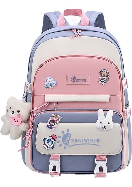 Karikatür Büyük Kapasiteli Öğrenci Okul Çantası (Yurt Dışından)