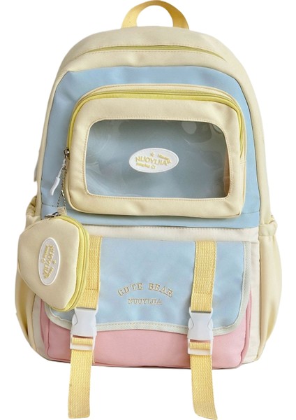 Büyük Kapasiteli Karikatür Öğrenci Okul Çantası (Yurt Dışından)