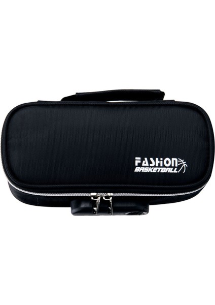 Çok Fonksiyonlu Erkek Taşınabilir Kalem Kutusu Şifre Kilidi Kırtasiye Büyük Kapasiteli Ortaokul Lise Öğrencileri Basit Üç Katmanlı Kalem Çantası (Yurt Dışından)