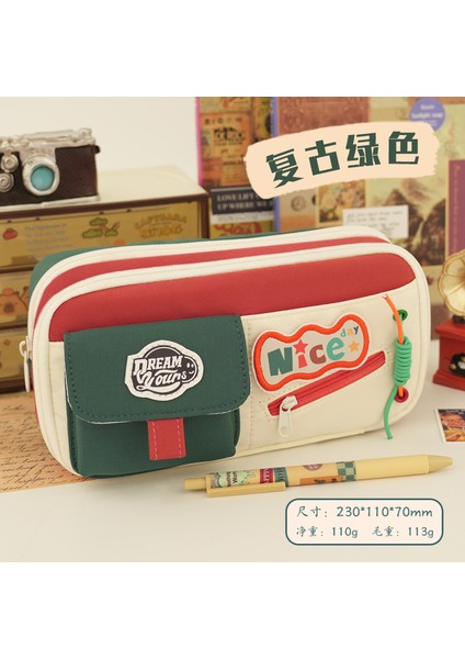 Yeni Stil Kırtasiye Çantası Kalem Çantası Kırtasiye Kutusu Büyük Kapasiteli Kalem Çantası (Yurt Dışından)