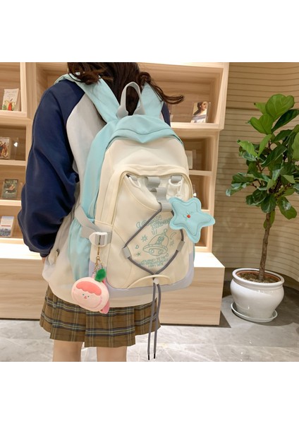 Okul Sezonu Malzemeleri Üniversite Stili Gezegen Ev Yapımı Kolye Ortaokul Lise Üniversite Öğrencileri Omuz Çantaları Büyük Kapasiteli Öğrenci Sırt Çantaları (Yurt Dışından)