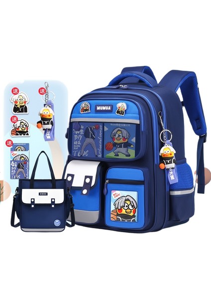 Büyük Kapasiteli Lamine Oxford Kumaş Öğrenci Okul Çantası (Yurt Dışından)