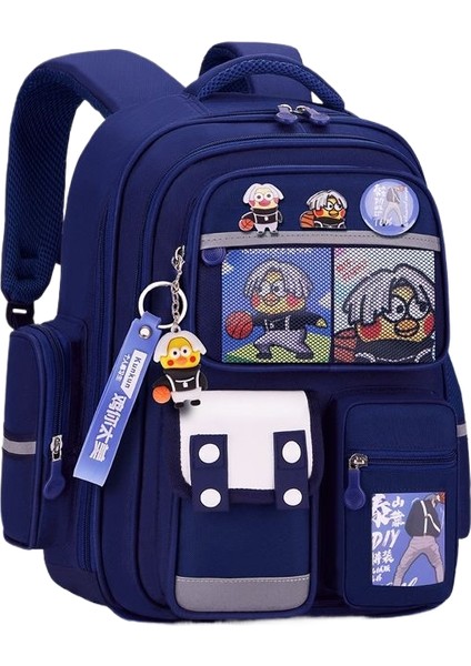 Karikatür Büyük Kapasiteli Öğrenci Okul Çantası (Yurt Dışından)