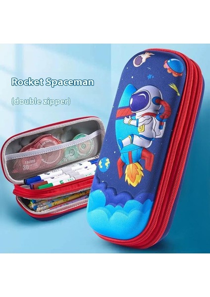 25 Yeni 3D Çift Katmanlı Kalem Kutusu Ilkokul Öğrencileri Büyük Kapasiteli Erkek ve Kadın Çocuk Kırtasiye Çantası Kalem Kutusu Kırtasiye Kutusu Depolama (Yurt Dışından)