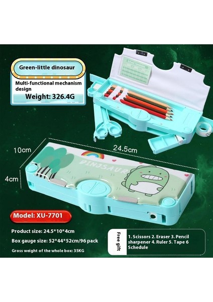 Yaratıcı Astronot Çok Fonksiyonlu Kalem Kutusu Ilkokul Öğrencileri Büyük Kapasiteli Yüksek Değerli Kırtasiye Kutusu (Yurt Dışından)