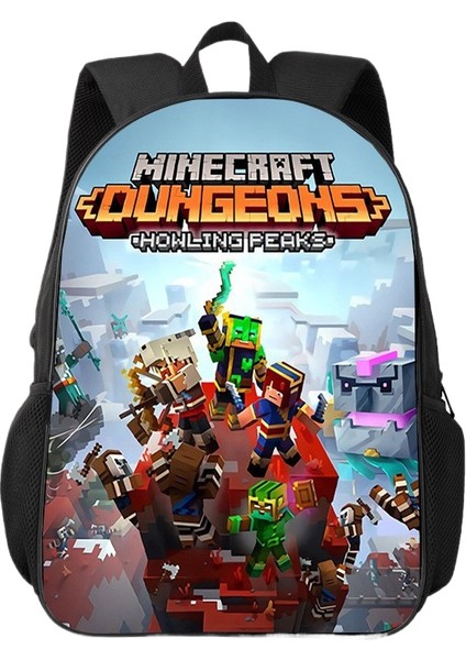 Kampüs Niş Basit Çok Yönlü Ortaokul ve Lise Öğrencileri Okul Çantası Büyük Kapasiteli Omuz Çantası (Yurt Dışından)