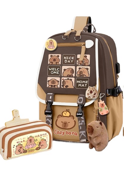 Yeni Büyük Kapasiteli Ultra Hafif Sevimli Öğrenci Okul Çantası (Yurt Dışından)