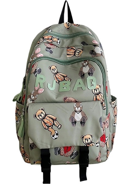 Kampüs Niş Basit Çok Yönlü Ortaokul ve Lise Öğrencileri Okul Çantası Büyük Kapasiteli Omuz Çantası (Yurt Dışından)