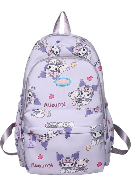 Kampüs Niş Basit Çok Yönlü Ortaokul ve Lise Öğrencileri Okul Çantası Büyük Kapasiteli Omuz Çantası (Yurt Dışından)