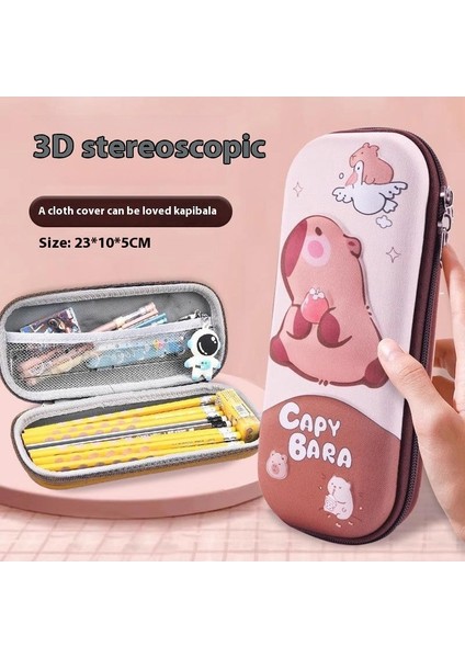 25 Yeni 3D Çift Katmanlı Kalem Kutusu Ilkokul Öğrencileri Büyük Kapasiteli Erkek ve Kadın Çocuk Kırtasiye Çantası Kalem Kutusu Kırtasiye Kutusu Depolama (Yurt Dışından)