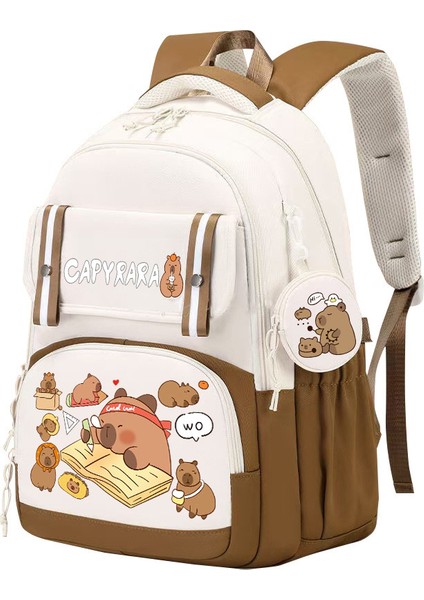 Yeni Capya Okul Çantası Eğlenceli Karikatür Su Yunusu Omuz Çantası Büyük Kapasiteli Ilk ve Ortaokul Öğrencileri (Yurt Dışından)