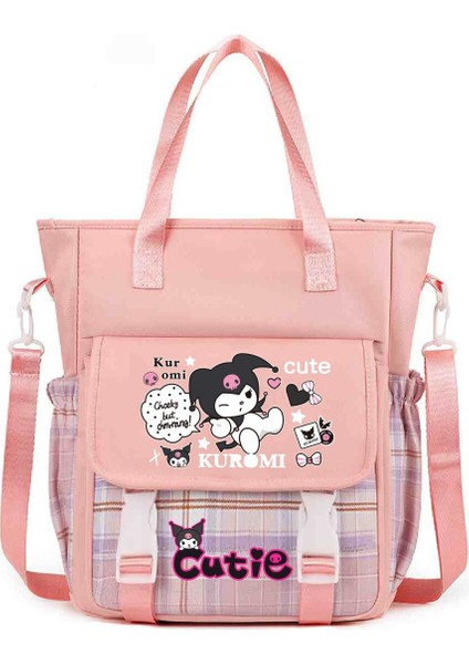 Çapraz Askılı Çanta Öğrenciler Sınıf Yükleme Kitapları Tote Büyük Çanta Omuz Makyaj Çantası Sevimli Karikatür Baskı Çapraz Askılı Çanta (Yurt Dışından)