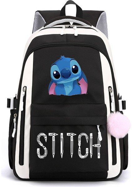 Yeni Yıldız Bebek Karikatür Baskı Rahat Omuz Çantası Ortaokul Lise Öğrencileri Büyük Kapasiteli Sırt Çantaları (Yurt Dışından)