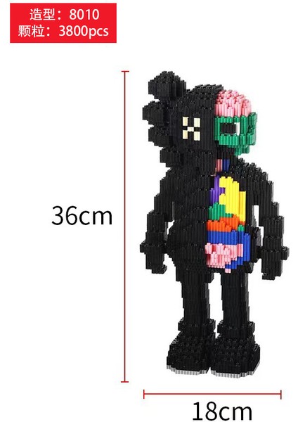 6-12 Yaş Tandem Küçük Parçacıklar Yapı Taşı Oyuncaklar Çocuk Eğitici Puzzle Yapboz Süsler (Yurt Dışından)