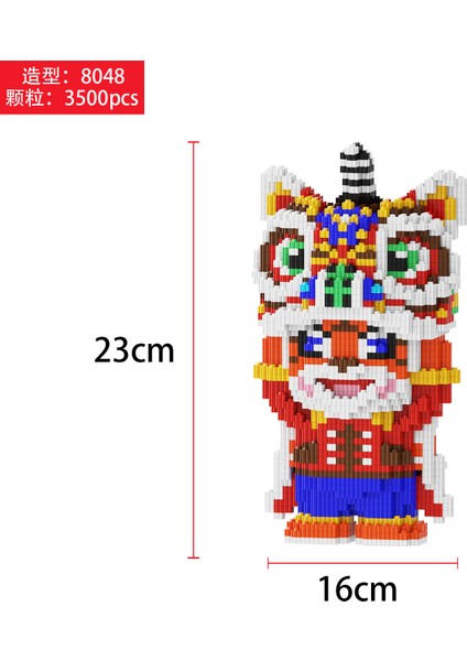 6-12 Yaş Tandem Küçük Parçacıklar Yapı Taşı Oyuncaklar Çocuk Eğitici Puzzle Yapboz Süsler (Yurt Dışından)