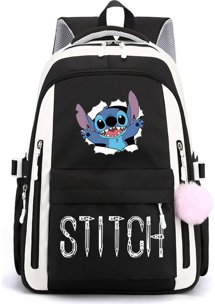 Yeni Yıldız Bebek Karikatür Baskı Rahat Omuz Çantası Ortaokul Lise Öğrencileri Büyük Kapasiteli Sırt Çantaları (Yurt Dışından)