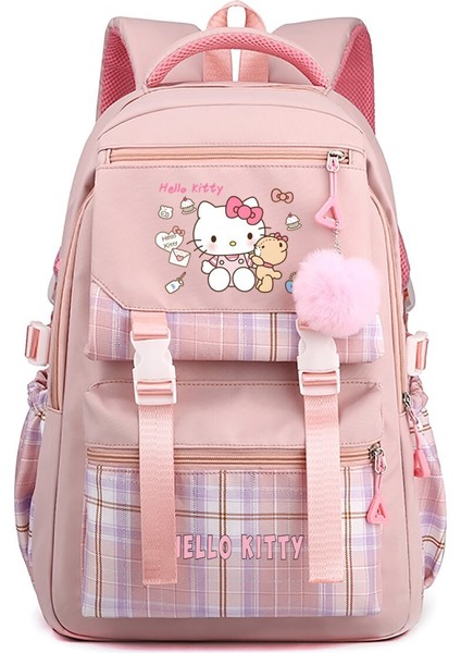 Kt Kedi Karikatür Etrafında Japon Sevimli Ilkokul Öğrencileri Ortaokul Lise Lise Büyük Kapasiteli Okul Çantası (Yurt Dışından)