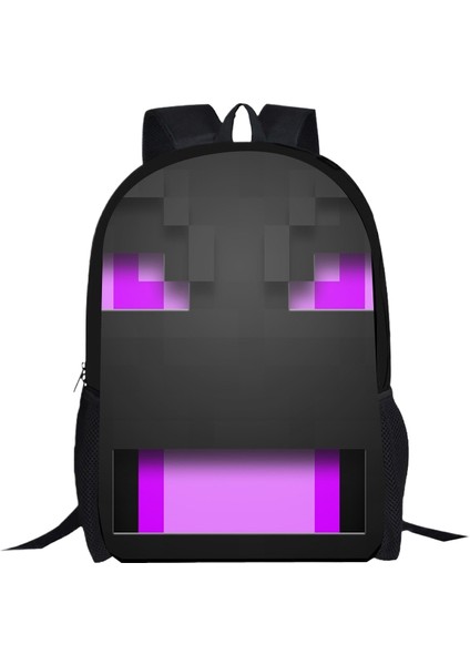 Kampüs Niş Basit Çok Yönlü Ortaokul ve Lise Öğrencileri Okul Çantası Büyük Kapasiteli Omuz Çantası (Yurt Dışından)